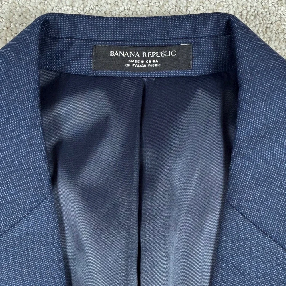 NWOT Banana Republic Mens 44R Reda Flexo Italian Wool Tailored Slim Fit Blazer